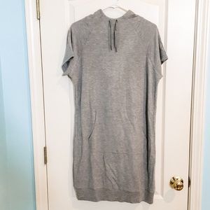 Athleisure Gray Hooded Dress
